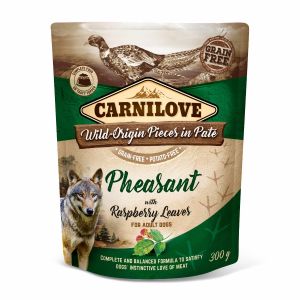 Carnilove Dog Pouches Pheasant with Raspberry Leaves