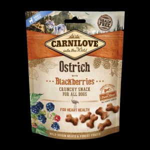 Carnilove Dog Snack Crunchy Ostrich with Blackberries
